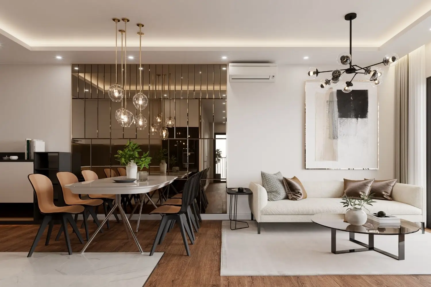 Luxury Living Room Interior in Indirapuram